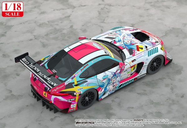Hatsune Miku GT Project Vehicle 1/18 Good Smile Hatsune Miku AMG 2024 Season Opening Ver. 26 cm 2