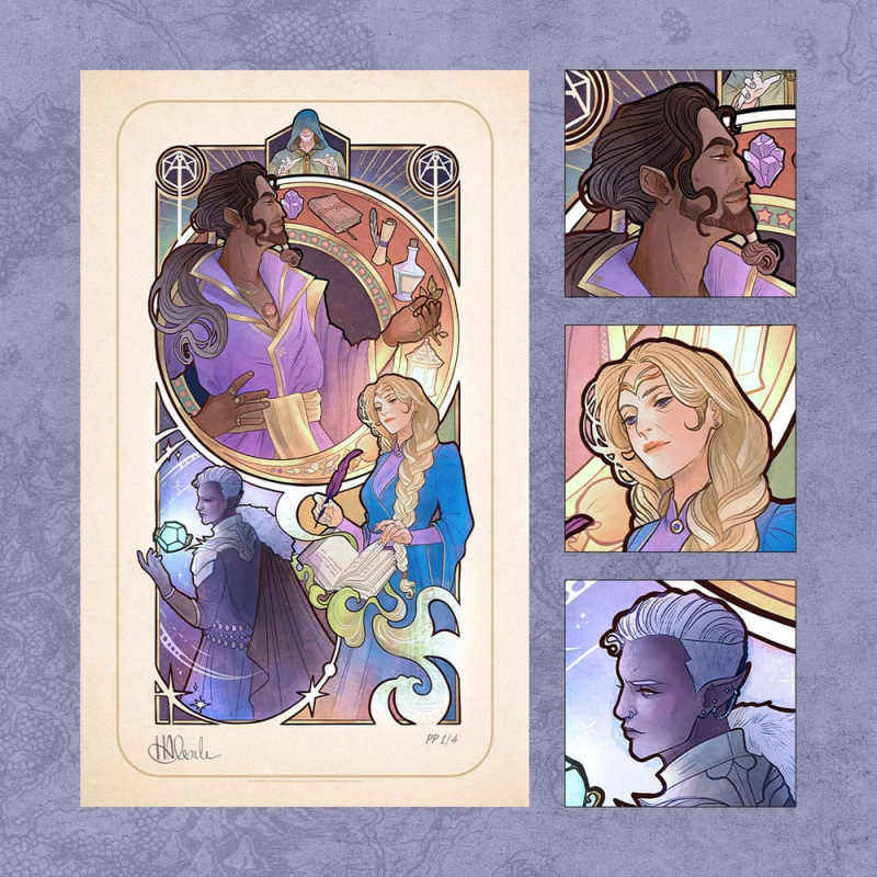 Critical Role Art Print 10th Anniversary Art Nouveau Illustrations 46 x 28 cm - unframed (Set of 8) 3