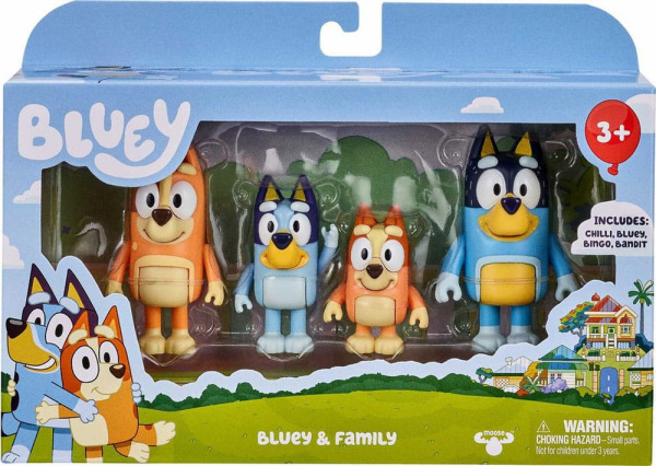 Bluey: Family 4 Piece Figure Set 3