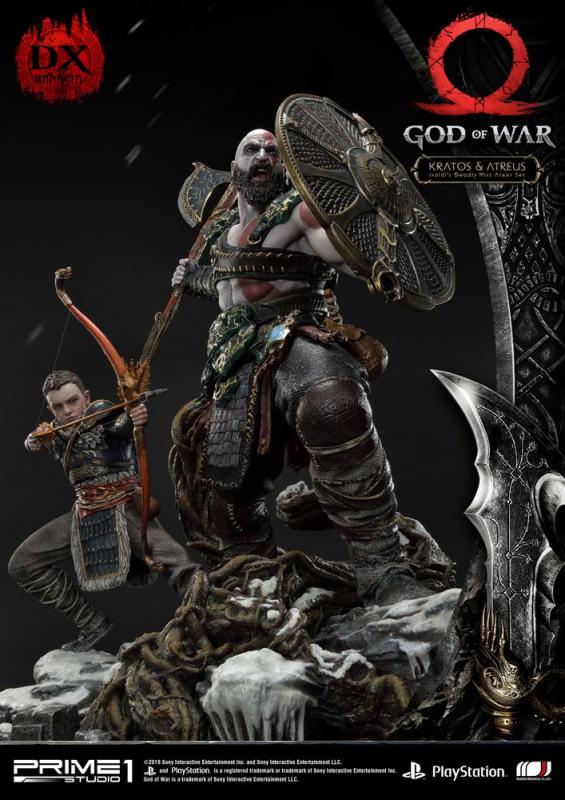 God of War (2018):  Kratos & Atreus Deluxe Ver. - Statue 72 cm - Prime 1 Studio