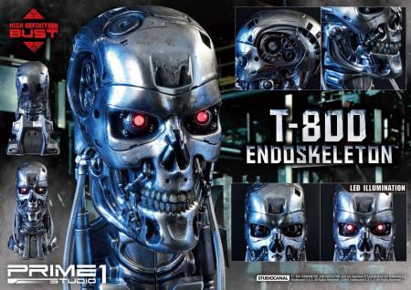 The Terminator High Definition: T-800 Endoskeleton Head - Bust 1/2 - Prime 1 Studio