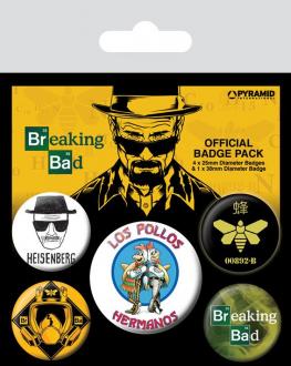 Breaking Bad Pin Badges 5-Pack Los Pollos Hermanos