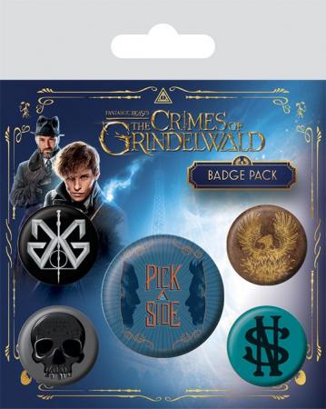 Fantastic Beasts 2 Pin Badges 5-Pack