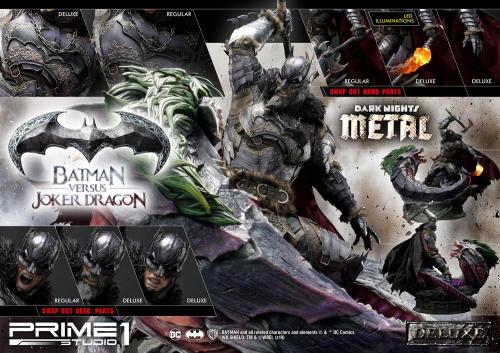 Dark Nights: Metal Statue Batman Versus Joker Dragon Deluxe Ver.  - Statue 87 cm - Prime 1